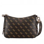Umhängetasche Eco Erica 4G-Logo Brown, Farbe: braun, Marke: Guess, EAN: 0190231872344, Abmessungen in cm: 24.5x17.5x6, Bild 1 von 6