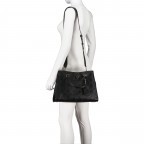 Handtasche Cresidia 4G-Logo Peony Black, Farbe: schwarz, Marke: Guess, EAN: 0190231873198, Abmessungen in cm: 34.5x24.5x13, Bild 5 von 8