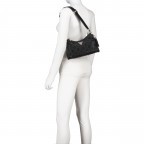 Umhängetasche Cresidia 4G-Logo Peony Black, Farbe: schwarz, Marke: Guess, EAN: 0190231873235, Abmessungen in cm: 26.5x16.5x7.5, Bild 5 von 6
