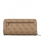 Geldbörse Laurel 4G-Logo mit Griffschlaufe Latte, Farbe: cognac, Marke: Guess, EAN: 0190231881742, Abmessungen in cm: 20.5x10x2.5, Bild 3 von 5