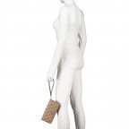 Geldbörse Laurel 4G-Logo mit Griffschlaufe Latte, Farbe: cognac, Marke: Guess, EAN: 0190231881742, Abmessungen in cm: 20.5x10x2.5, Bild 4 von 5