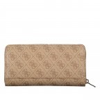 Geldbörse Laurel 4G-Logo mit Griffschlaufe Latte, Farbe: cognac, Marke: Guess, EAN: 0190231881834, Abmessungen in cm: 21x11x3, Bild 3 von 5
