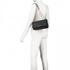 Umhängetasche Brass Nero, Farbe: schwarz, Marke: Valentino Bags, EAN: 8054942519139, Abmessungen in cm: 24.5x14.5x9, Bild 5 von 8
