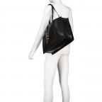 Shopper Wall Relove Recycle Nero, Farbe: schwarz, Marke: Valentino Bags, EAN: 8054942518781, Abmessungen in cm: 39x28x12, Bild 4 von 5