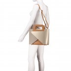 Handtasche Bag in Bag Beige, Farbe: beige, Marke: Hausfelder Manufaktur, EAN: 4065646021372, Abmessungen in cm: 29x25.5x13.5, Bild 5 von 10
