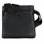 Umhängetasche Jareth Envelope Black, Farbe: schwarz, Marke: BOSS, EAN: 4063542969460, Abmessungen in cm: 22x21x2, Bild 1 von 6