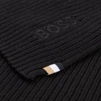 Schal Magico Black, Farbe: schwarz, Marke: Boss, EAN: 4063543655324, Abmessungen in cm: 25x170x0.3, Bild 4 von 4
