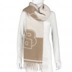 Schal Vianna Medium Beige, Farbe: beige, Marke: BOSS, EAN: 4063544029896, Abmessungen in cm: 38x175x0.1, Bild 3 von 4
