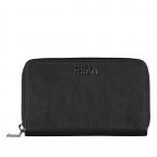 Geldbörse Chris SM Ziparound Black, Farbe: schwarz, Marke: HUGO, EAN: 4063542960559, Abmessungen in cm: 16x10x2.3, Bild 1 von 4