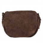 Gürteltasche / Umhängetasche Velours Dunkelbraun, Farbe: braun, Marke: Hausfelder Manufaktur, EAN: 4065646021501, Abmessungen in cm: 22.5x16x13, Bild 3 von 6