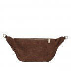 Gürteltasche / Umhängetasche Velours Dunkelbraun, Farbe: braun, Marke: Hausfelder Manufaktur, EAN: 4065646021532, Abmessungen in cm: 37x17x12, Bild 3 von 7