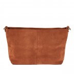 Umhängetasche Velours Cognac, Farbe: cognac, Marke: Hausfelder Manufaktur, EAN: 4065646021587, Abmessungen in cm: 24x19.5x9, Bild 3 von 7