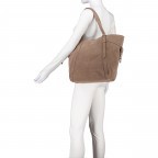 Shopper Pretty Wonder Suede M variabel in der Form Mocha, Farbe: taupe/khaki, Marke: Hey Marly, EAN: 4262391068533, Abmessungen in cm: 50x31x10, Bild 5 von 6