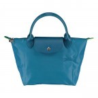 Handtasche Le Pliage Green Handtasche S Petrol, Farbe: blau/petrol, Marke: Longchamp, EAN: 3597922504589, Abmessungen in cm: 23x22x14, Bild 1 von 7