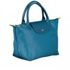 Handtasche Le Pliage Green Handtasche S Petrol, Farbe: blau/petrol, Marke: Longchamp, EAN: 3597922504589, Abmessungen in cm: 23x22x14, Bild 2 von 7