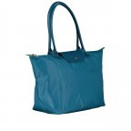 Shopper Le Pliage Green Shopper L Paon, Farbe: blau/petrol, Marke: Longchamp, EAN: 3597922505272, Abmessungen in cm: 31x30x19, Bild 2 von 5