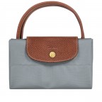 Einkaufstasche Le Pliage Totebag M Stahl, Farbe: grau, Marke: Longchamp, EAN: 3597922506163, Abmessungen in cm: 38x39x11, Bild 6 von 6