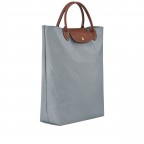 Einkaufstasche Le Pliage Totebag M Stahl, Farbe: grau, Marke: Longchamp, EAN: 3597922506163, Abmessungen in cm: 38x39x11, Bild 2 von 6