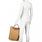 Einkaufstasche Le Pliage Totebag M Fawn, Farbe: cognac, Marke: Longchamp, EAN: 3597922673308, Abmessungen in cm: 38x39x11, Bild 4 von 4