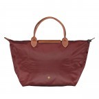 Handtasche Le Pliage Handtasche M Bordeaux, Farbe: rot/weinrot, Marke: Longchamp, EAN: 3597922504640, Abmessungen in cm: 30x28x20, Bild 3 von 5