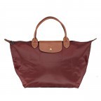 Handtasche Le Pliage Handtasche M Bordeaux, Farbe: rot/weinrot, Marke: Longchamp, EAN: 3597922504640, Abmessungen in cm: 30x28x20, Bild 1 von 5