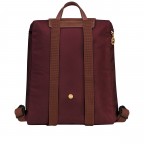 Rucksack Le Pliage Bordeaux, Farbe: rot/weinrot, Marke: Longchamp, EAN: 3597922505081, Abmessungen in cm: 26x28x10, Bild 3 von 5