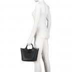 Handtasche Roseau S variabel in der Form Noir, Farbe: schwarz, Marke: Longchamp, EAN: 3597922722129, Abmessungen in cm: 20x20x13.5, Bild 4 von 9