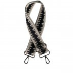 Schulterriemen Zickzack Silberkarabiner Beige, Farbe: beige, Marke: Hausfelder Manufaktur, EAN: 4065646021785, Bild 1 von 2