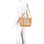 Handtasche Bunt, Farbe: bunt, Marke: Hausfelder Manufaktur, EAN: 4065646021839, Abmessungen in cm: 28x22x14, Bild 6 von 7