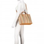 Handtasche Bunt, Farbe: bunt, Marke: Hausfelder Manufaktur, EAN: 4065646021846, Abmessungen in cm: 34.5x26.5x10.5, Bild 6 von 7