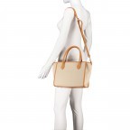 Handtasche Beige, Farbe: beige, Marke: Hausfelder Manufaktur, Abmessungen in cm: 28x22x14, Bild 5 von 7