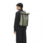 Rucksack Trail Rolltop Backpack mit Laptopfach 15 Zoll Bay, Farbe: blau/petrol, Marke: Rains, EAN: 5711747578343, Abmessungen in cm: 36x47x13, Bild 4 von 5