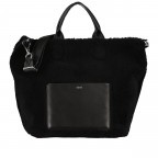 Handtasche Shearling Casharel Raquel Big mit Wendefunktion Black, Farbe: schwarz, Marke: Abro, EAN: 4067278430096, Abmessungen in cm: 45x35x22, Bild 8 von 8