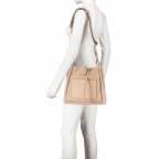 Umhängetasche Shearling Casharel Raquel S mit Wendefunktion Beige, Farbe: beige, Marke: Abro, EAN: 4067278429960, Abmessungen in cm: 29x27x7, Bild 4 von 8
