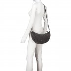 Beuteltasche Moon Shoulderbag Dark Grey, Farbe: grau, Marke: Abro, EAN: 4067278617626, Abmessungen in cm: 25x12x5, Bild 7 von 8
