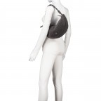 Beuteltasche Moon Shoulderbag Dark Grey, Farbe: grau, Marke: Abro, EAN: 4067278617626, Abmessungen in cm: 25x12x5, Bild 5 von 8