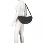 Beuteltasche Willow Crossbody Bag Dark Grey, Farbe: grau, Marke: Abro, EAN: 4067278435329, Abmessungen in cm: 42x20x12, Bild 5 von 6