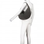 Beuteltasche Suede Nana Big Dark Grey, Farbe: grau, Marke: Abro, EAN: 4067278633817, Abmessungen in cm: 46x27x6, Bild 5 von 6