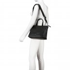 Handtasche Dalia Clivia Small Black Nickel, Farbe: schwarz, Marke: Abro, EAN: 4067278427980, Abmessungen in cm: 27x22x15, Bild 5 von 7