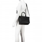 Handtasche Dalia Clivia Small Black Nickel, Farbe: schwarz, Marke: Abro, EAN: 4067278427980, Abmessungen in cm: 27x22x15, Bild 6 von 7