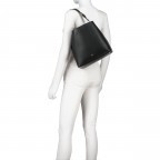 Beuteltasche Delia M Black, Farbe: schwarz, Marke: AIGNER, EAN: 4055539578267, Abmessungen in cm: 27x25.5x13, Bild 4 von 7