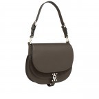 Satteltasche Delia Suede Coal Brown, Farbe: braun, Marke: AIGNER, EAN: 4055539575990, Abmessungen in cm: 25x22x4, Bild 2 von 3
