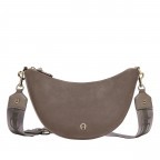 Umhängetasche Zita Suede S Coal Brown, Farbe: braun, Marke: AIGNER, EAN: 4055539576072, Abmessungen in cm: 30x20x6.5, Bild 1 von 5