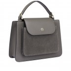 Handtasche Delia Suede S Coal Brown, Farbe: braun, Marke: AIGNER, EAN: 4055539576164, Abmessungen in cm: 23x20x8, Bild 2 von 3