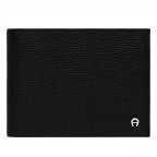 Geldbörse Theo mit RFID-Schutz Black, Farbe: schwarz, Marke: AIGNER, EAN: 4055539580550, Abmessungen in cm: 12x9x2, Bild 1 von 3