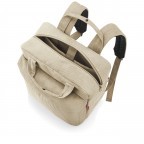 Rucksack Allday Backpack M Cord Sand, Farbe: beige, Marke: Reisenthel, EAN: 4012013739552, Abmessungen in cm: 30x39x13, Bild 3 von 3