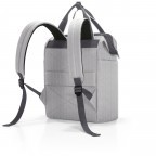 Rucksack Allrounder R Herringbone Grey, Farbe: grau, Marke: Reisenthel, EAN: 4012013738869, Abmessungen in cm: 31x39x17, Bild 3 von 5