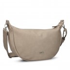 Beuteltasche Mademoiselle Halfmoon Bag M70 Nubuk Cappuccino, Farbe: braun, Marke: Zwei, EAN: 4250257935648, Abmessungen in cm: 34x18x11, Bild 2 von 8
