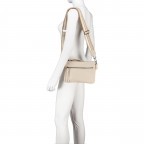 Umhängetasche Lizzy Ecru, Farbe: beige, Marke: Flanigan, EAN: 4066727005199, Abmessungen in cm: 25x18x3, Bild 4 von 6