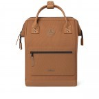 Rucksack Adventurer Medium Turin mit zwei auswechselbaren Vortaschen Camel, Farbe: cognac, Marke: Cabaia, EAN: 3701328319665, Abmessungen in cm: 27x41x16, Bild 3 von 10